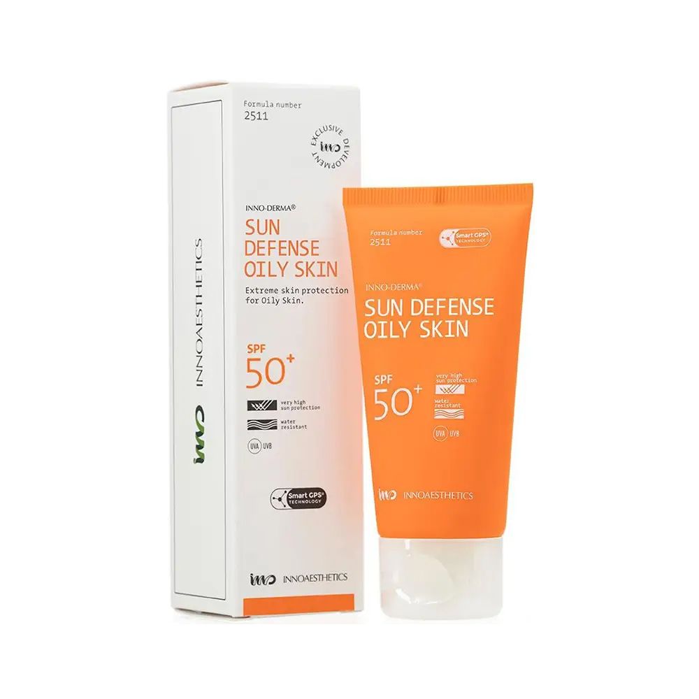 Innoaesthetics Sun Defense Oily Skin SPF50+ Сонцезахисний крем SPF50+ для жирної шкіри Innoaesthetics 60мл
