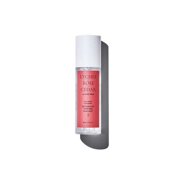 RATED GREEN DETANGLING PERFUME HAIR MIST LYCHEE- ROSE-CEDAR Парфумований міст для волосся (лічі-троянда-кедр), 80 ml