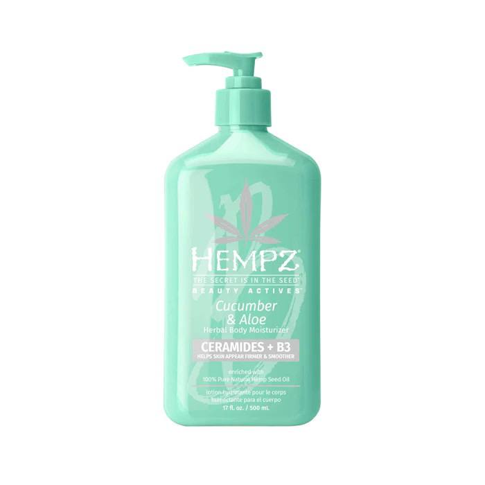 Молочко для тіла огірок, алое, цераміди + В3 Hempz Beauty Actives Cucumber & Aloe Moisturiser