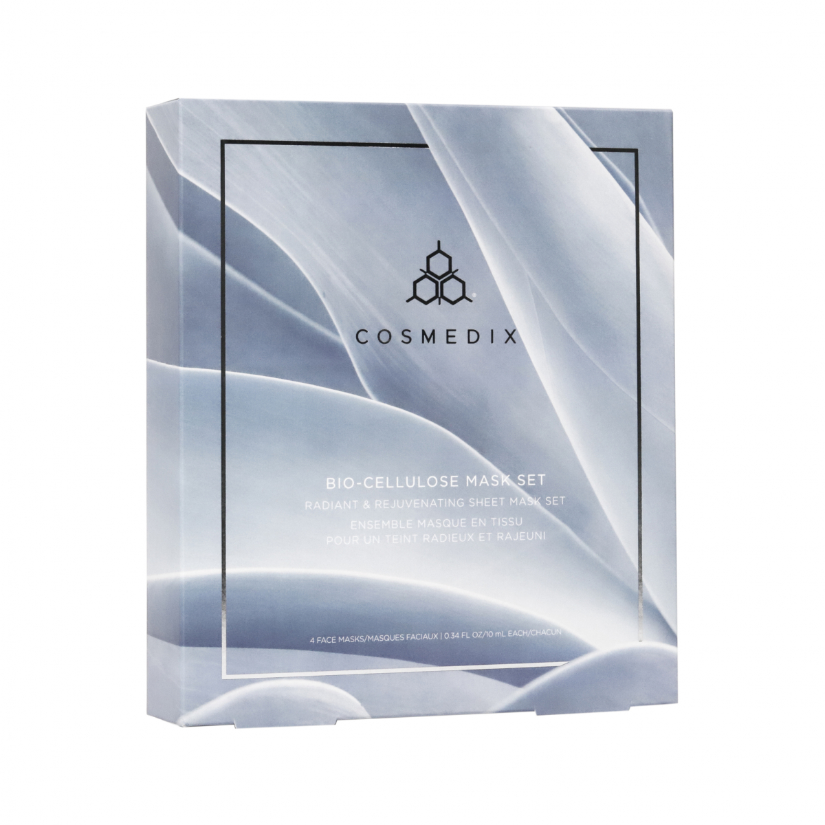 COSMEDIX BioCellulose Mask Set 4 шт Набір масок для зволоження та сяйва шкіри