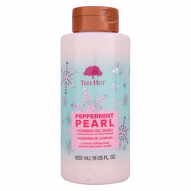 Tree Hut Peppermint Pearl Foaming Gel Wash 532 мл Гель для душу