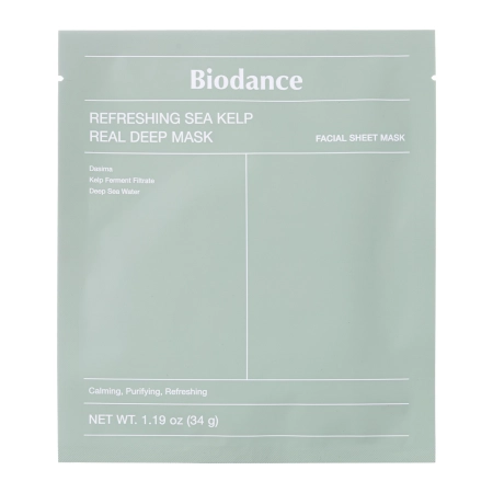Biodance - Refreshing Sea Kelp Real Deep Mask - Заспокійлива гідрогелева маска для обличчя - 1шт.:34g