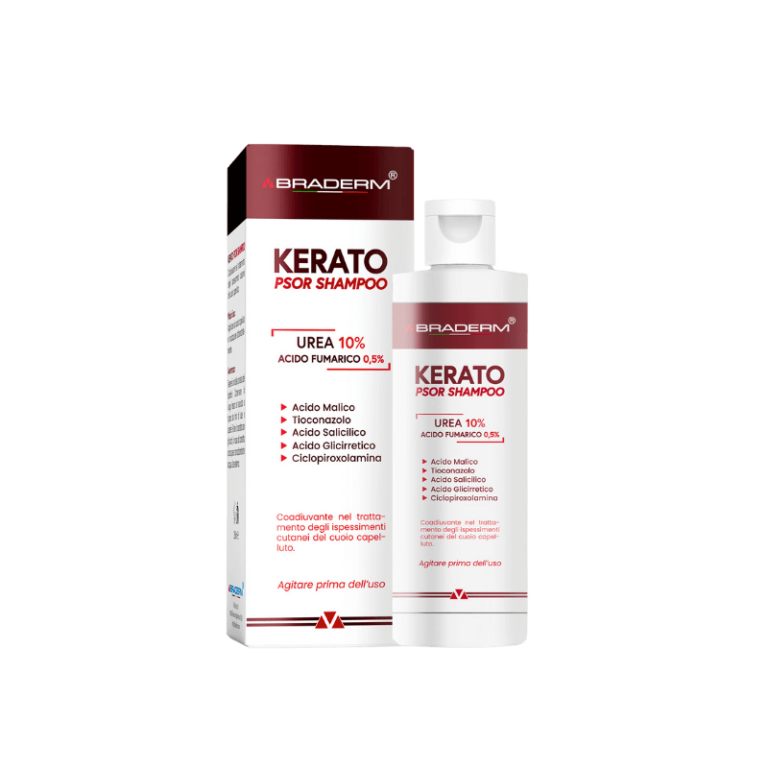 Шампунь проти лупи та себорейного дерматиту з сечовиною Braderm Kerato Psor Shampoo
