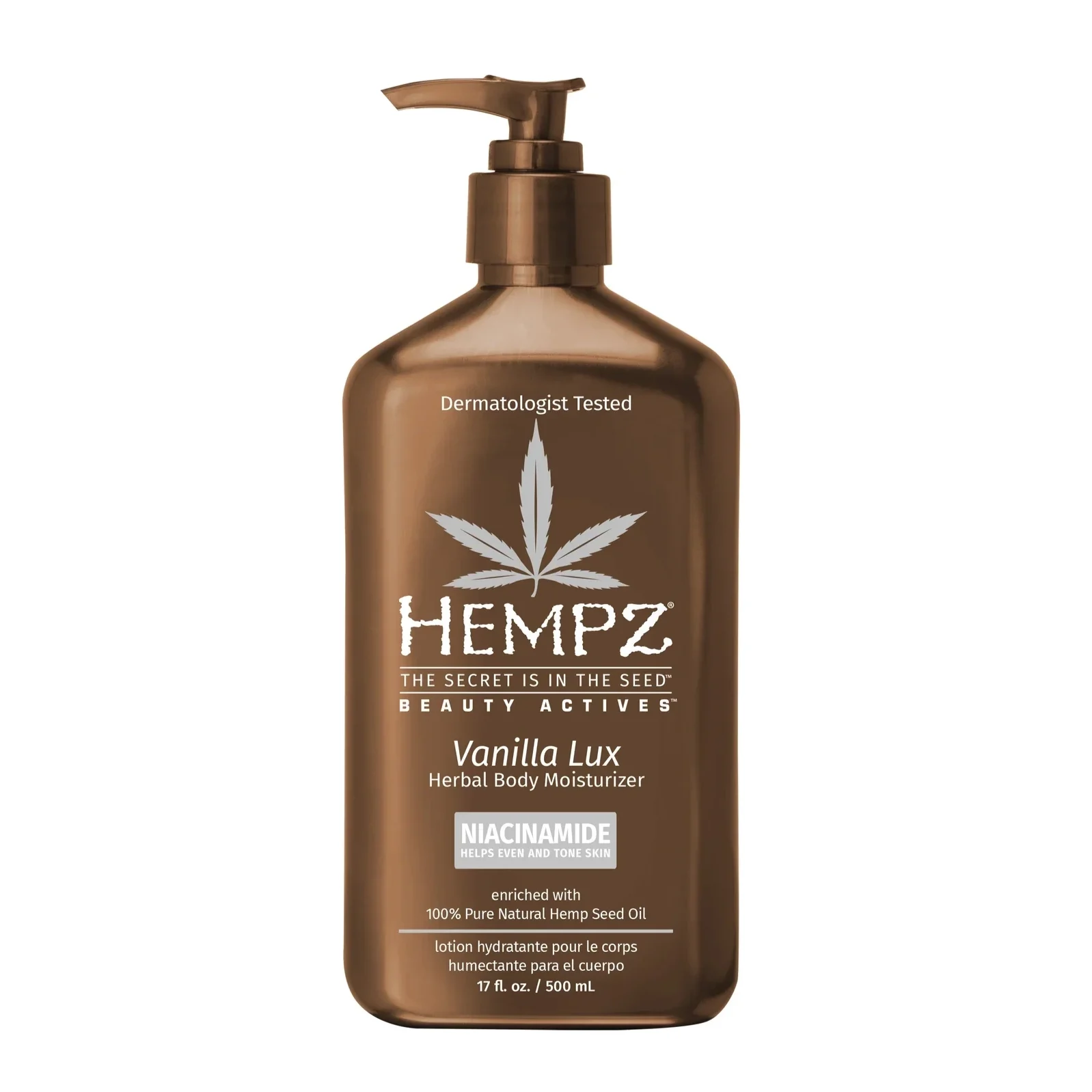 Молочко для тіла з ніацинамідом Ваніль Люкс : Vanilla Lux Herbal Body Moisturizer