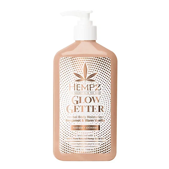 Молочко для тіла з шиммером Бергамот та Тепла Ваніль Hempz Glow Getter Shimmer Herbal Body Moisturizer Bergamot & Warm Vanilla 500 мл